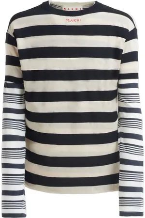 Marni Striped layered sweatshirt