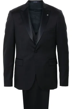 TAGLIATORE Satin-trim dinner suit