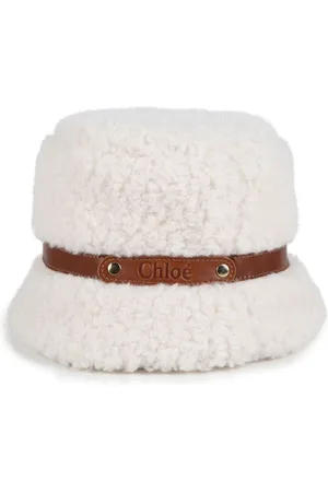 Chloé Faux-shearling bucket hat