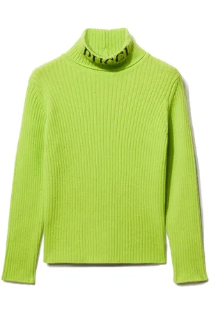 PUCCI Junior Logo-intarsia jumper