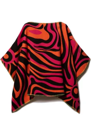 PUCCI Junior Marmo-jacquard velour cape