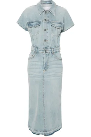 Ganni Denim midi dress