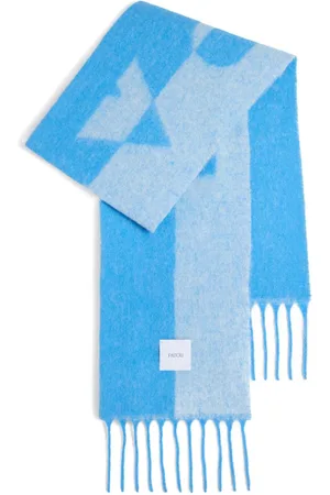 Patou Intarsia-knit logo scarf
