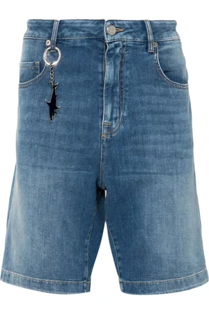 Paul & Shark Logo-charm denim shorts