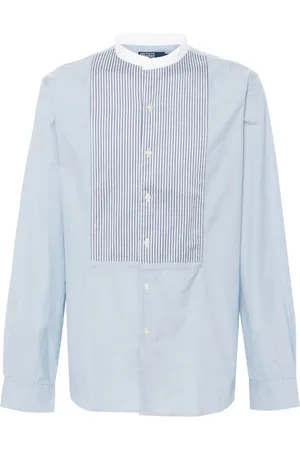 Ralph Lauren Band-collar cotton shirt