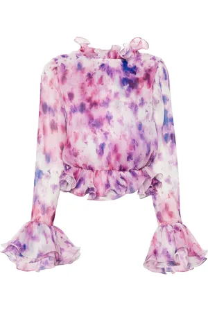 ROTATE Chiffon ruffle blouse