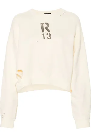 R13 Cropped sweatshirt