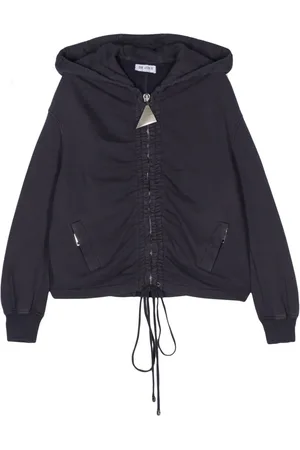 The Attico Ruched-detail hoodie
