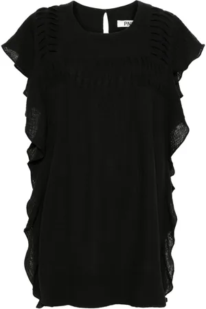 PNK Ruffled cotton mini dress