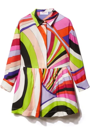 PUCCI Junior Iride-print dress