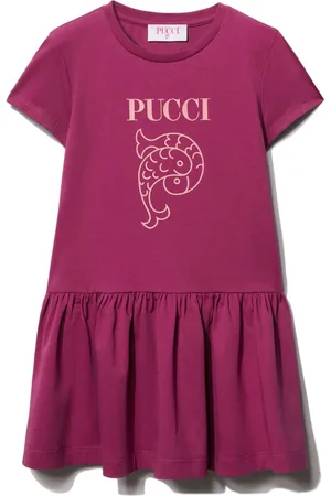 PUCCI Junior Logo-print cotton dress
