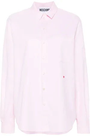 Moschino Heart-embroidered shirt