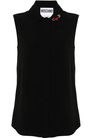 Moschino Heart Safety Pin blouse