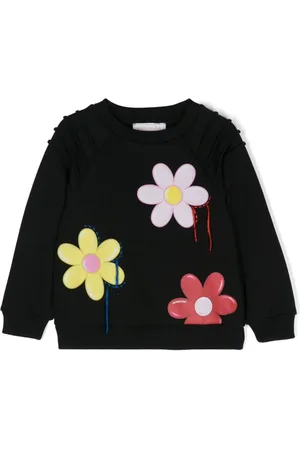 MONNALISA Floral-print crew-neck sweatshirt