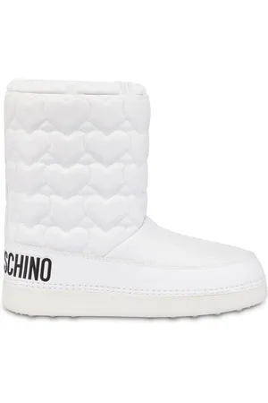 Moschino Heart-motif quilted boots