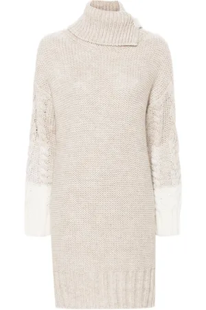 Liu Jo Chunky-cable-knit mini dress