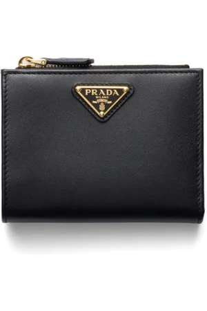 Prada Triangle-logo leather wallet