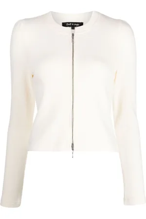 tout a coup Cropped fine-ribbed cardigan