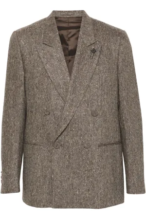 LARDINI Speckled-effect blazer