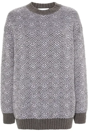 Moschino Chevron-pattern jumper