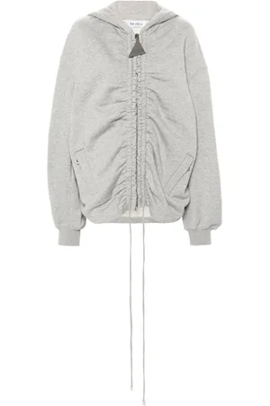 The Attico Ruched-detail hoodie