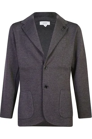 LARDINI Appliqué single-breasted blazer