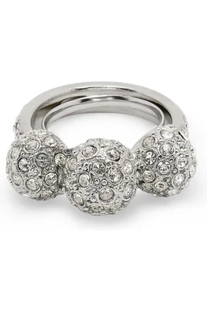 Oscar de la Renta Triple Sphere Crystal ring