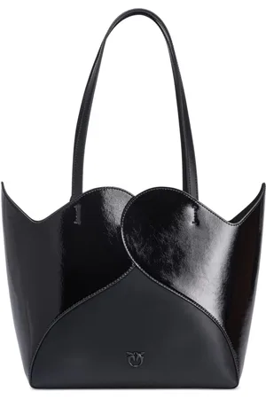 Pinko Heart shiny tote bag