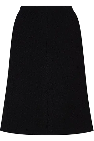 Oscar de la Renta Wool tweed skirt