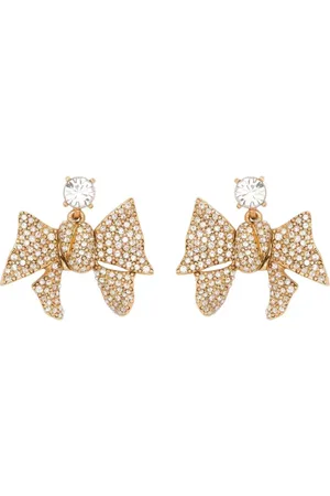Oscar de la Renta Crystal Pave Bow earrings