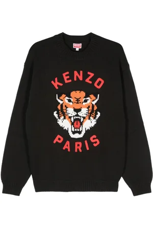 Kenzo Lucky Tiger-intarsia sweater