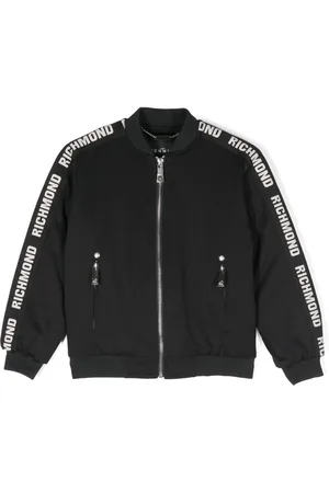 John Richmond Logo-jacquard bomber jacket