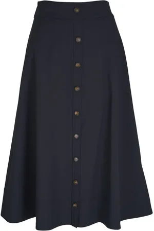 VERONICA BEARD Button-detail midi skirt