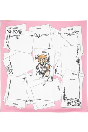 Moschino Teddy Bear-print scarf