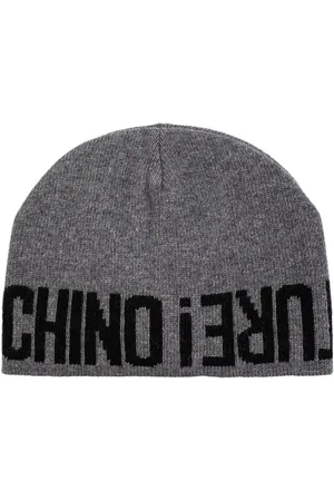 Moschino Logo-intarsia knitted beanie