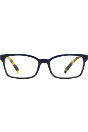 Prada Tortoiseshell-arms rectangle-frame glasses