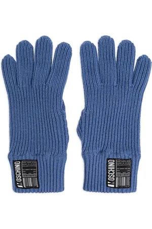 Moschino Logo-appliqué gloves