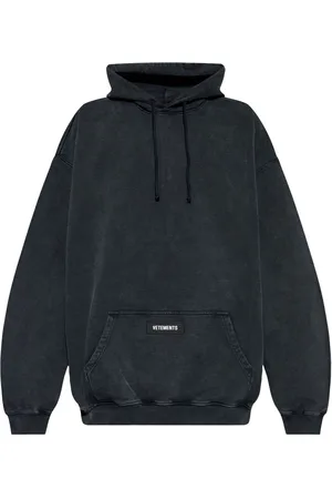 Vetements Logo-print cotton hoodie