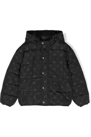 John Richmond Logo-print padded jacket