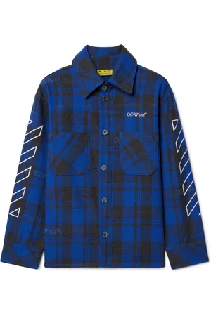 OFF-WHITE Bookish Diag flannel shirt
