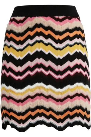 Missoni Zigzag Greek-motif mini skirt