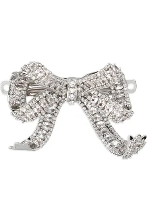 Self-Portrait Bow Crystal hair clip