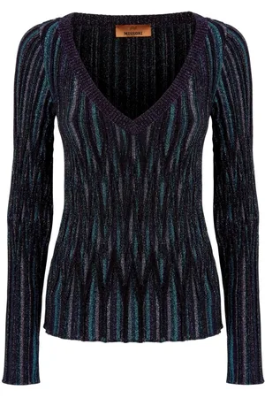 Missoni Metallic-threading knitted jumper