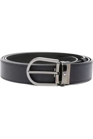 Montblanc Horseshoe-buckle leather belt