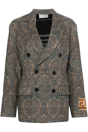 PIERRE-LOUIS MASCIA Abstract-print blazer