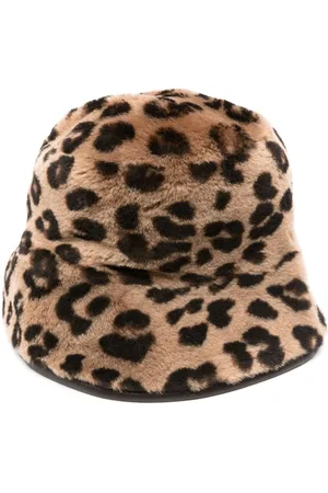 LISKA Leopard-print bucket hat