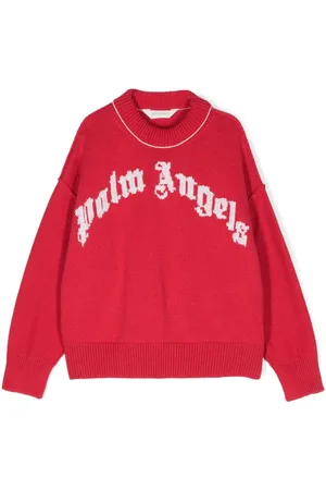 Palm Angels Logo-embroidered sweater