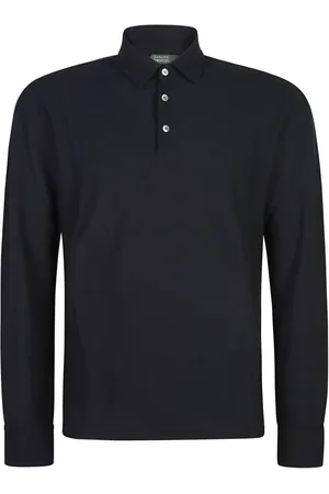 ZANONE Long-sleeved cotton polo shirt