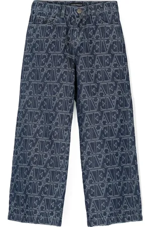 Emporio Armani Logo-embroidered jeans