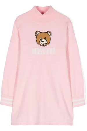Moschino Intarsia-knit logo dress